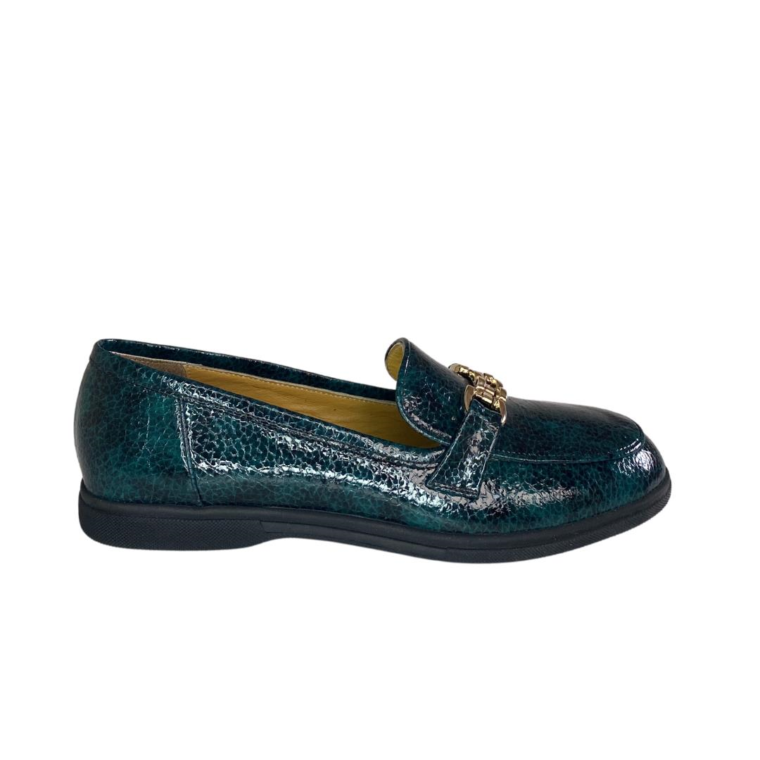 Petrol Kadın Loafer Ayakkabı