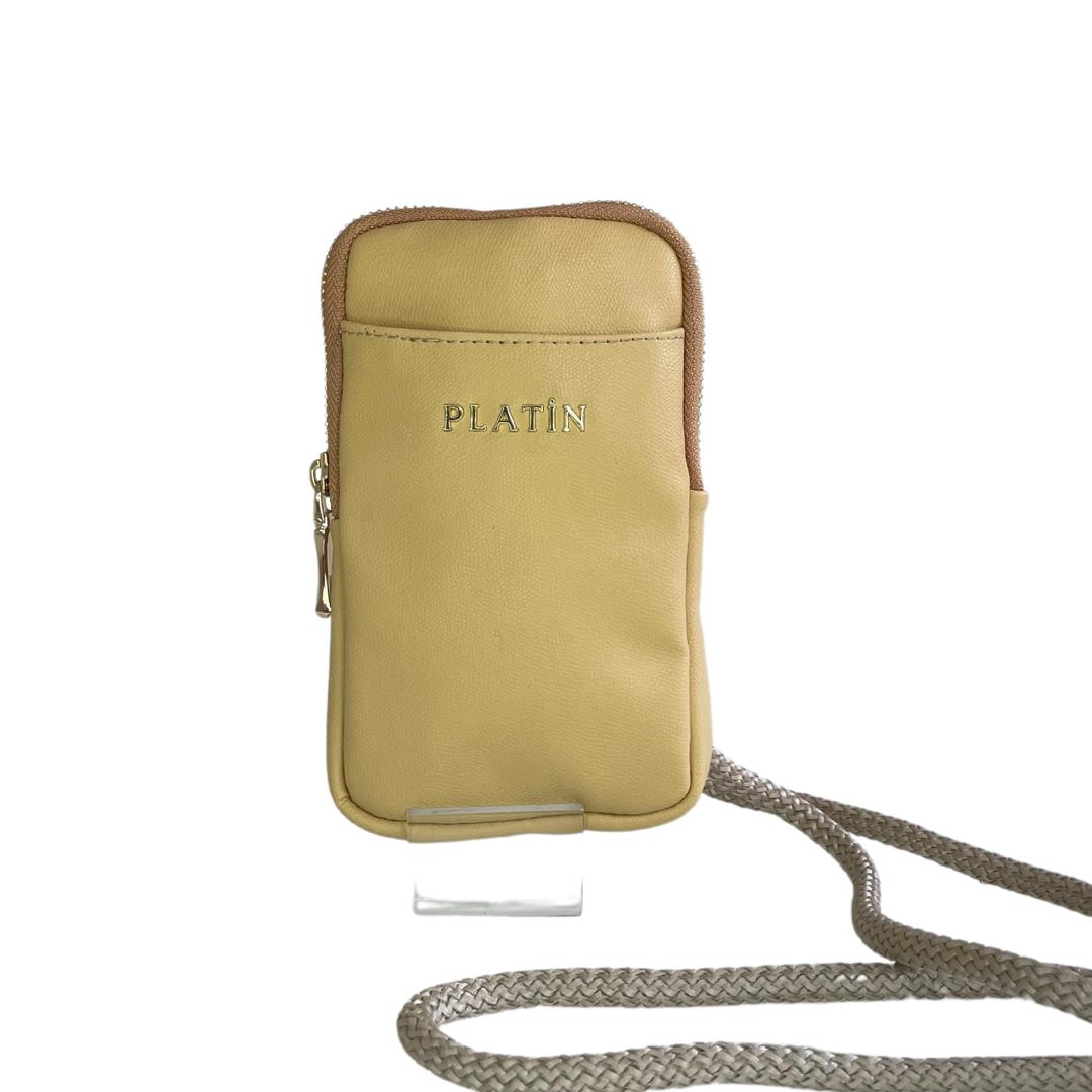 Sarı Kadın Çapraz Cüzdan Çanta