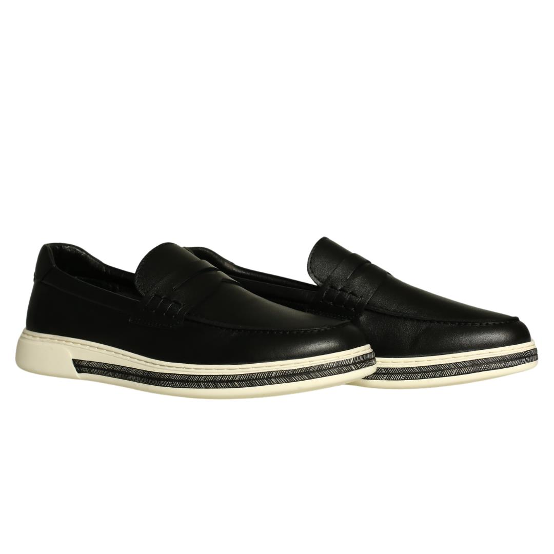 Siyah Deri Erkek Loafer