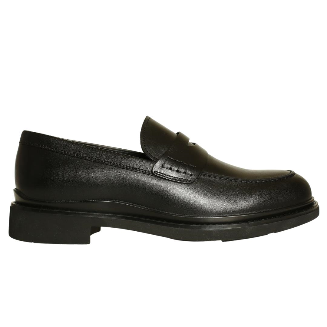 Siyah Deri Erkek Loafer