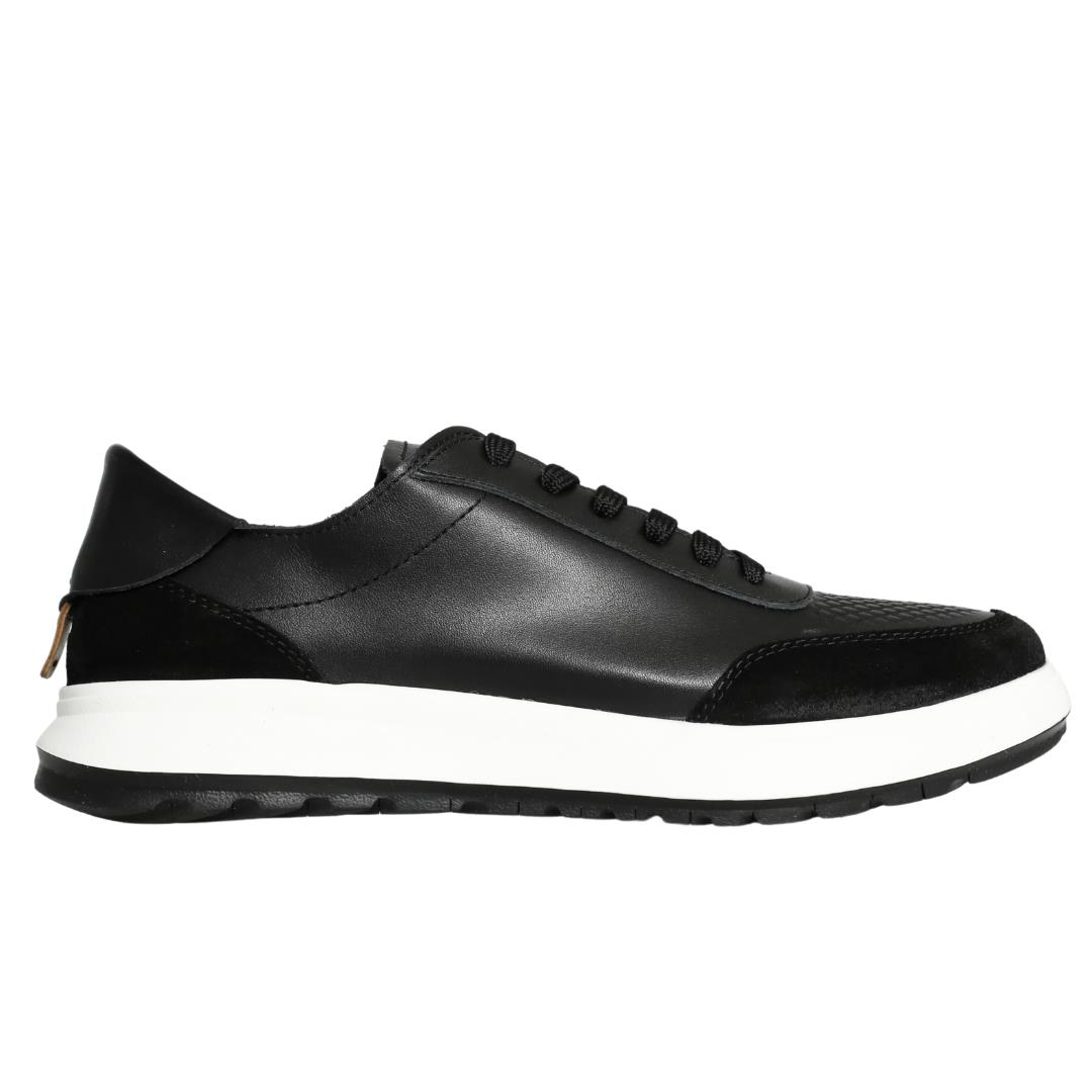 Siyah Deri Erkek Sneaker