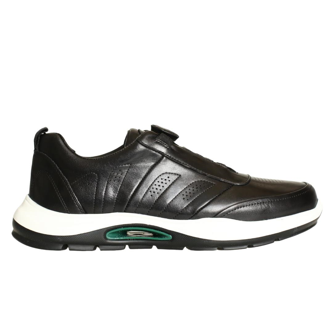 Siyah Deri Erkek Sneaker