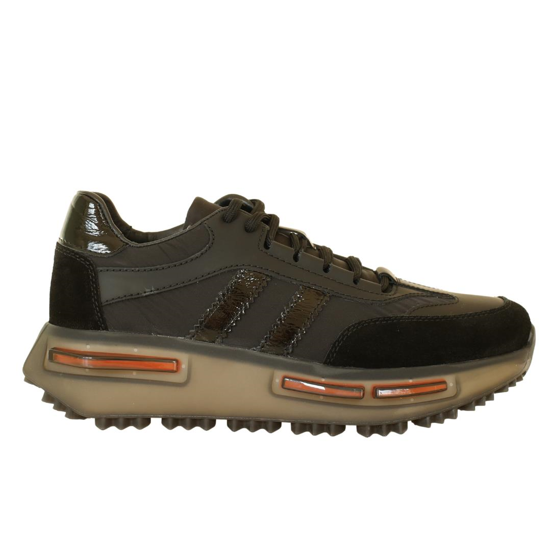 Siyah Deri Erkek Sneaker