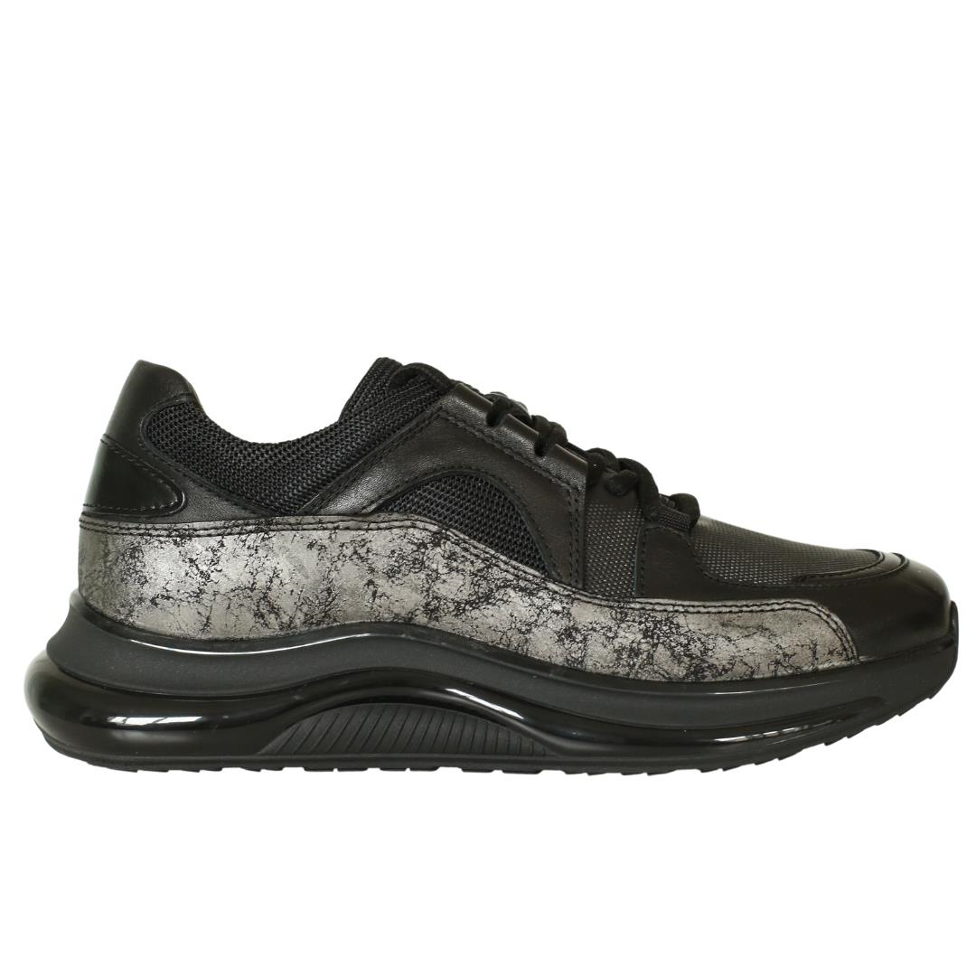 Siyah Deri Erkek Sneaker