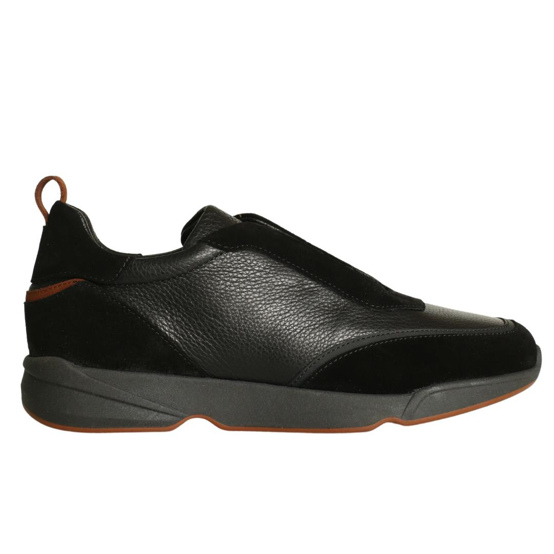 Siyah Deri Erkek Sneaker