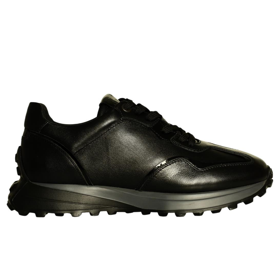 Siyah Deri Erkek Sneaker