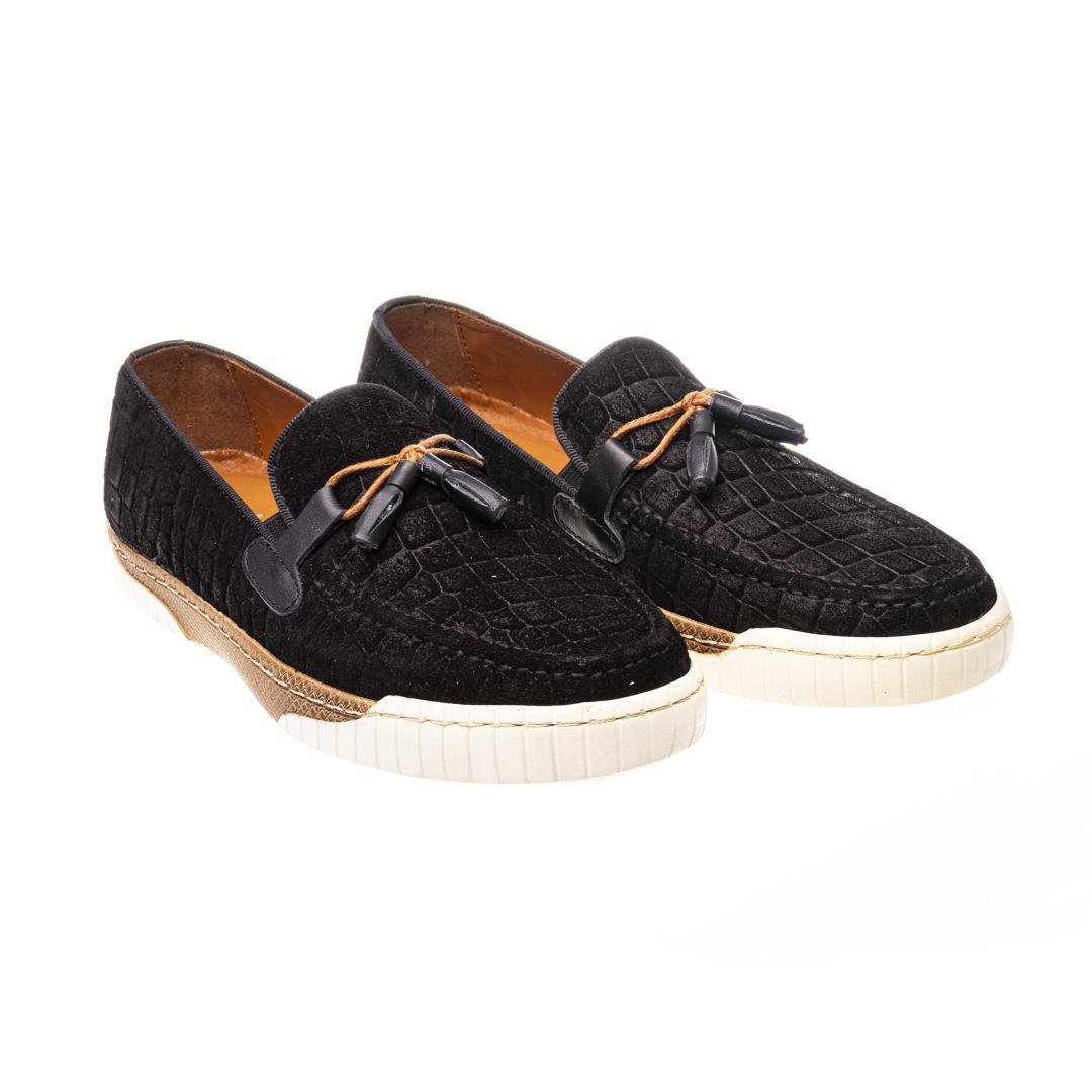 Siyah Deri Günlük Erkek Ayakkabı