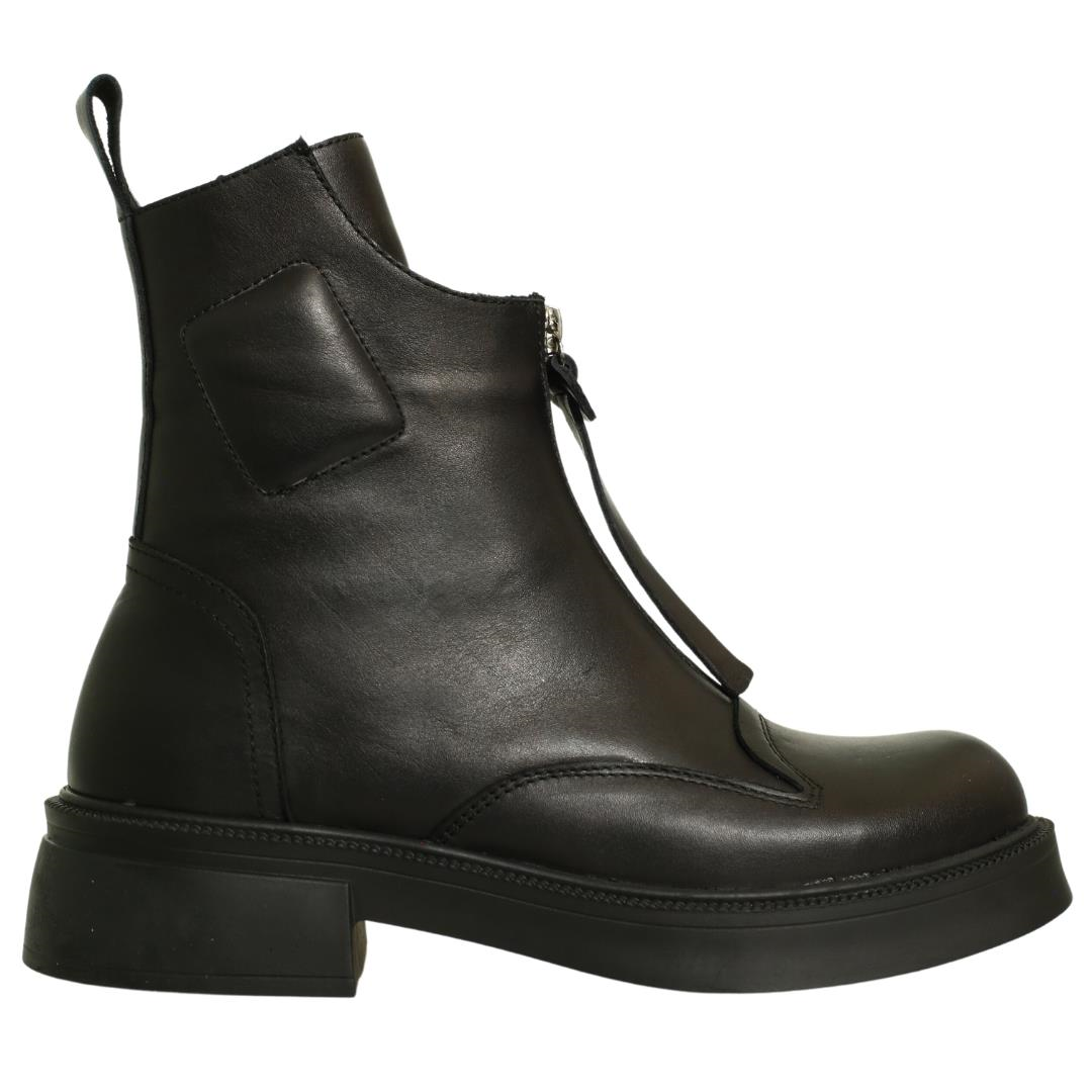 Siyah Deri Kadın Bot