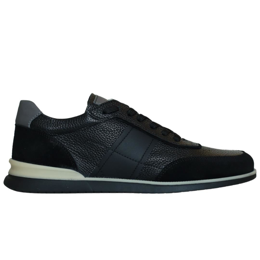 Siyah Erkek Bağcıklı Sneaker
