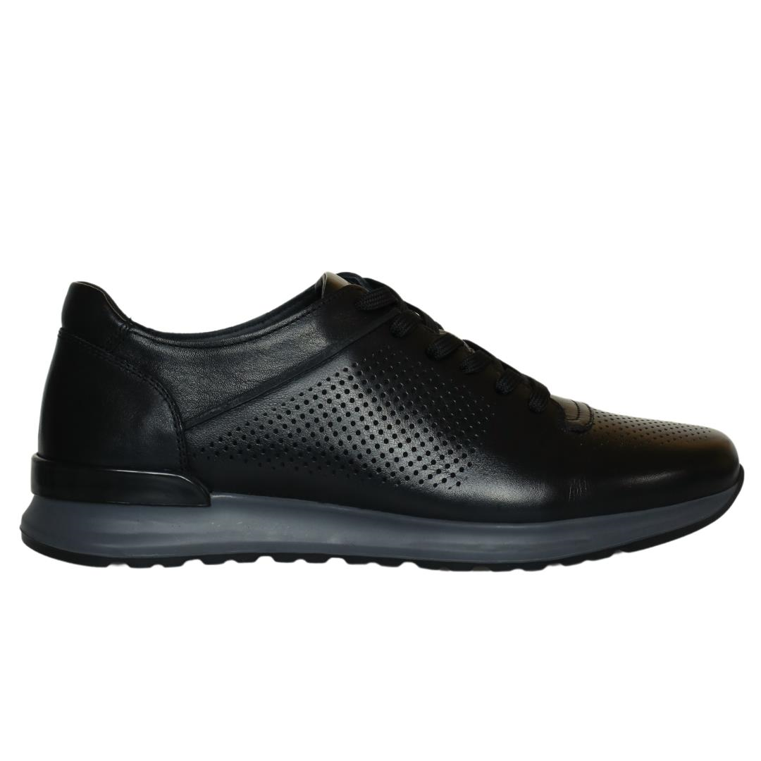 Siyah Erkek Bağcıklı Sneaker