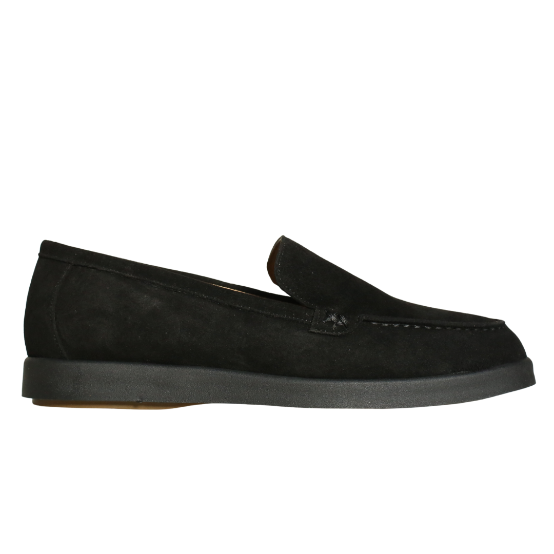 Siyah Süet Kadın Loafer