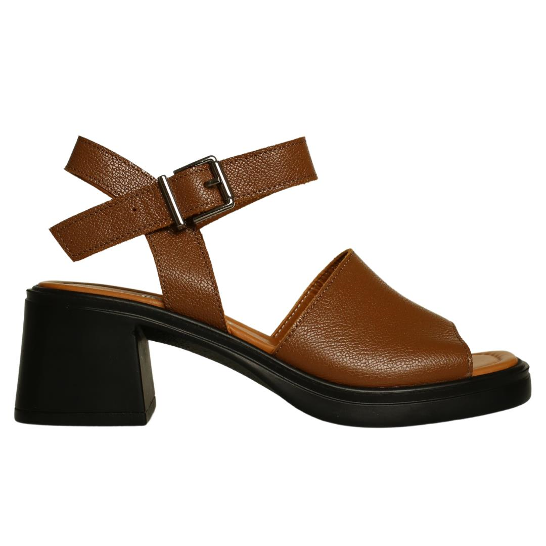 Taba Deri Kadın Bilekten Bantlı Sandalet