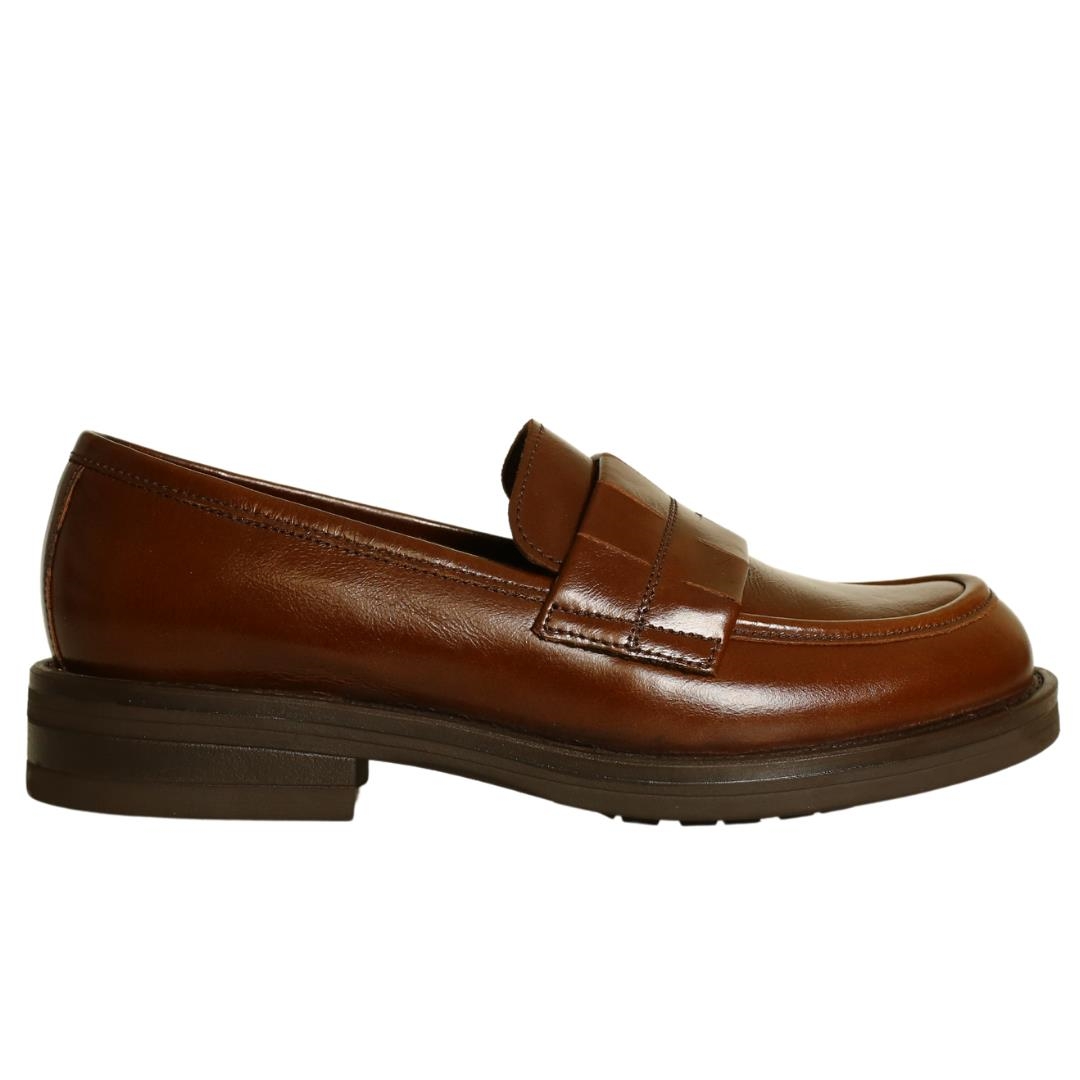 Taba Deri Kadın Loafer