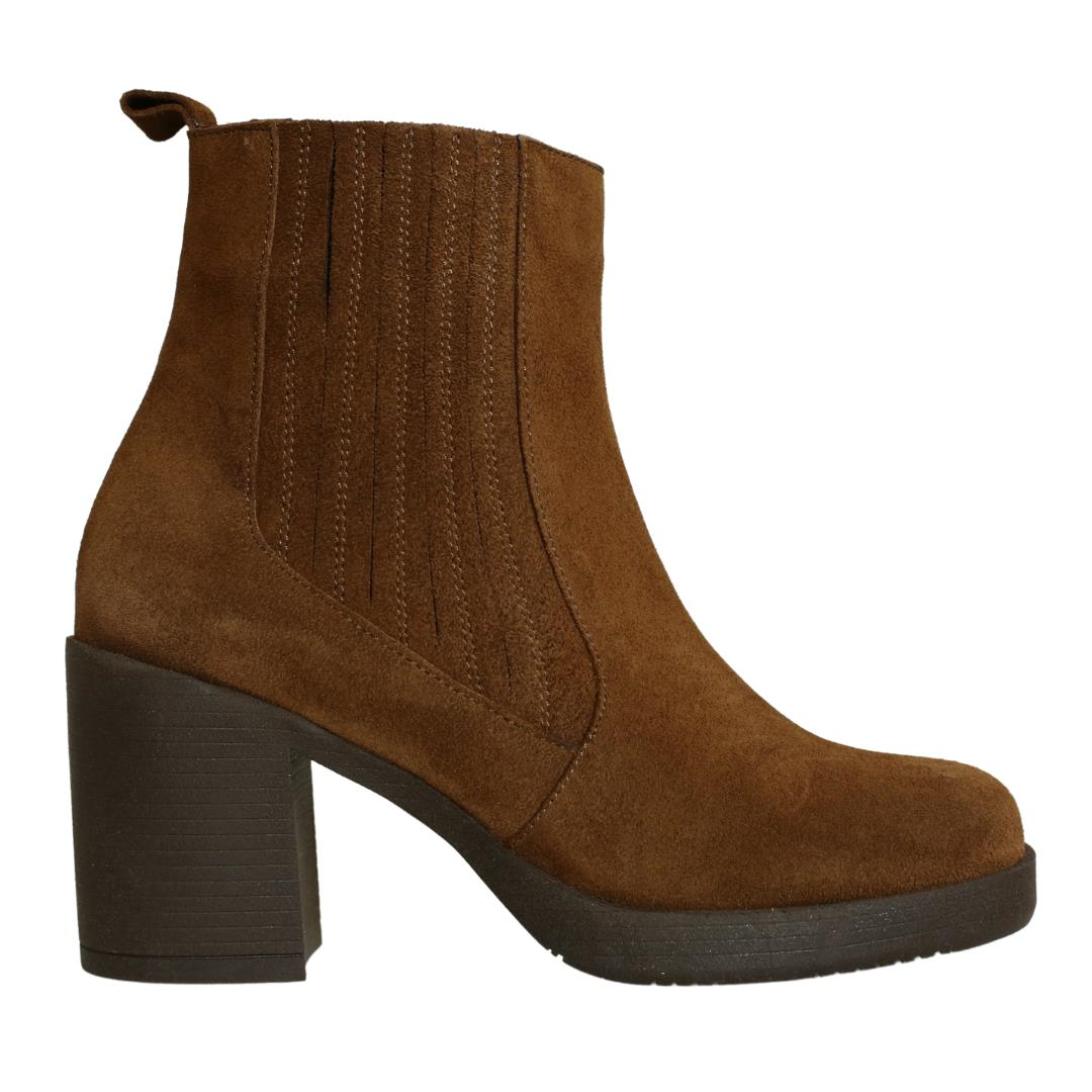 Taba Süet Kadın Topuklu Bot