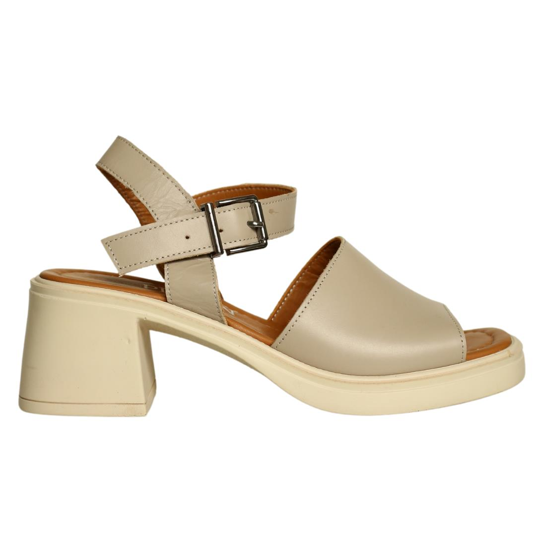 Vizon Deri Kadın Bilekten Bantlı Sandalet