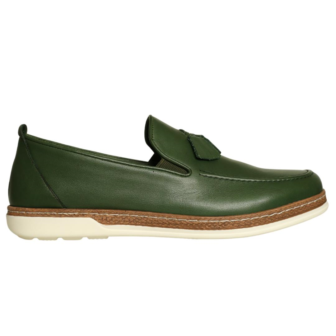 Yeşil Deri Erkek Loafer Ayakkabı