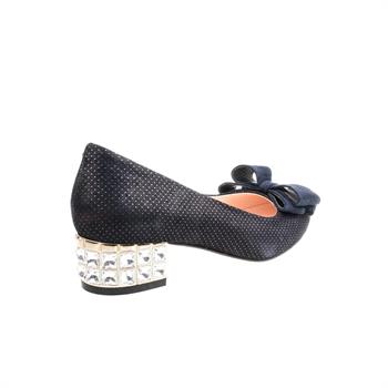 Lacivert Kadın Klasik Topuklu Ayakkabı