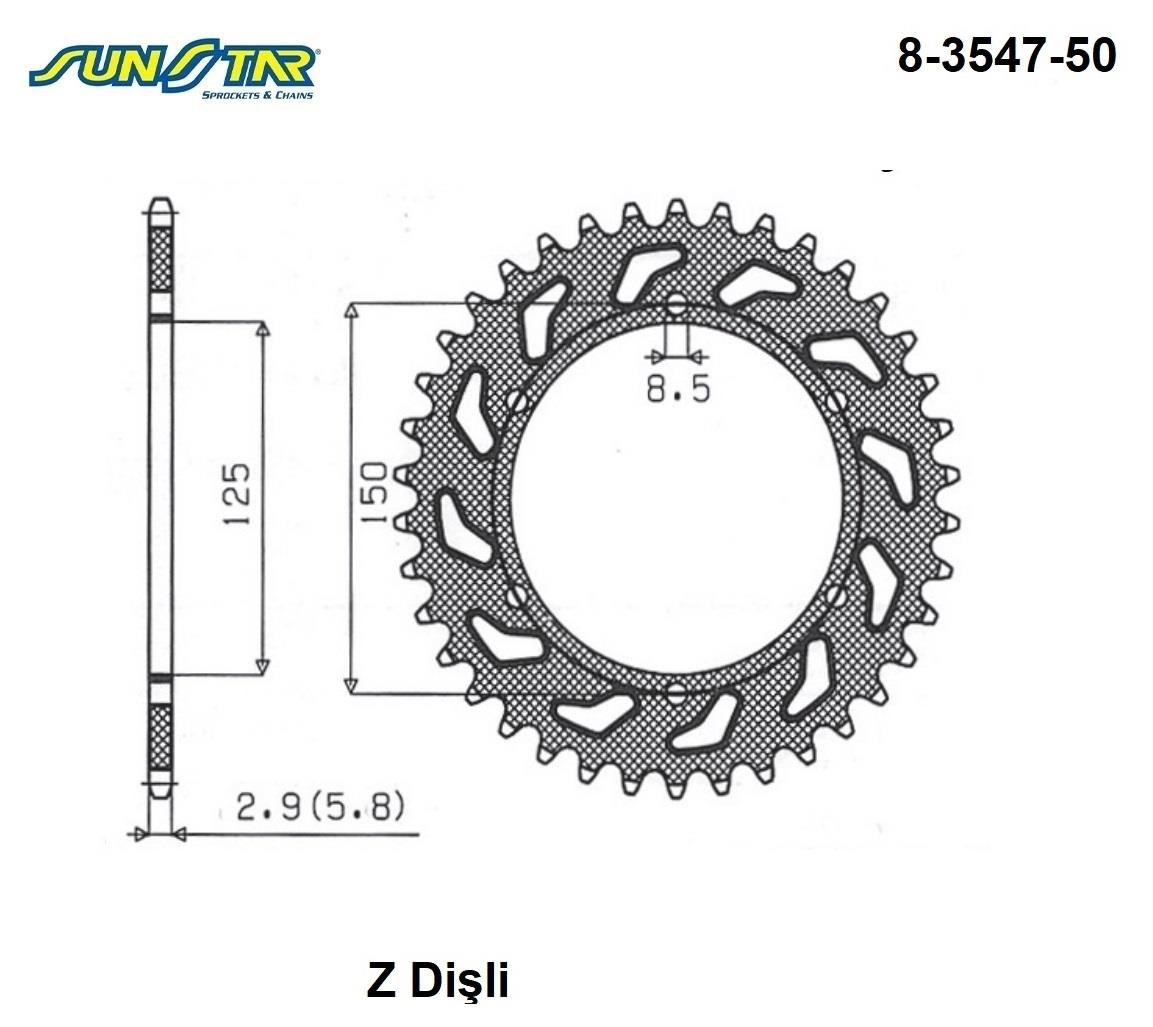 ARKA DİŞLİ Z-PERFORMANS