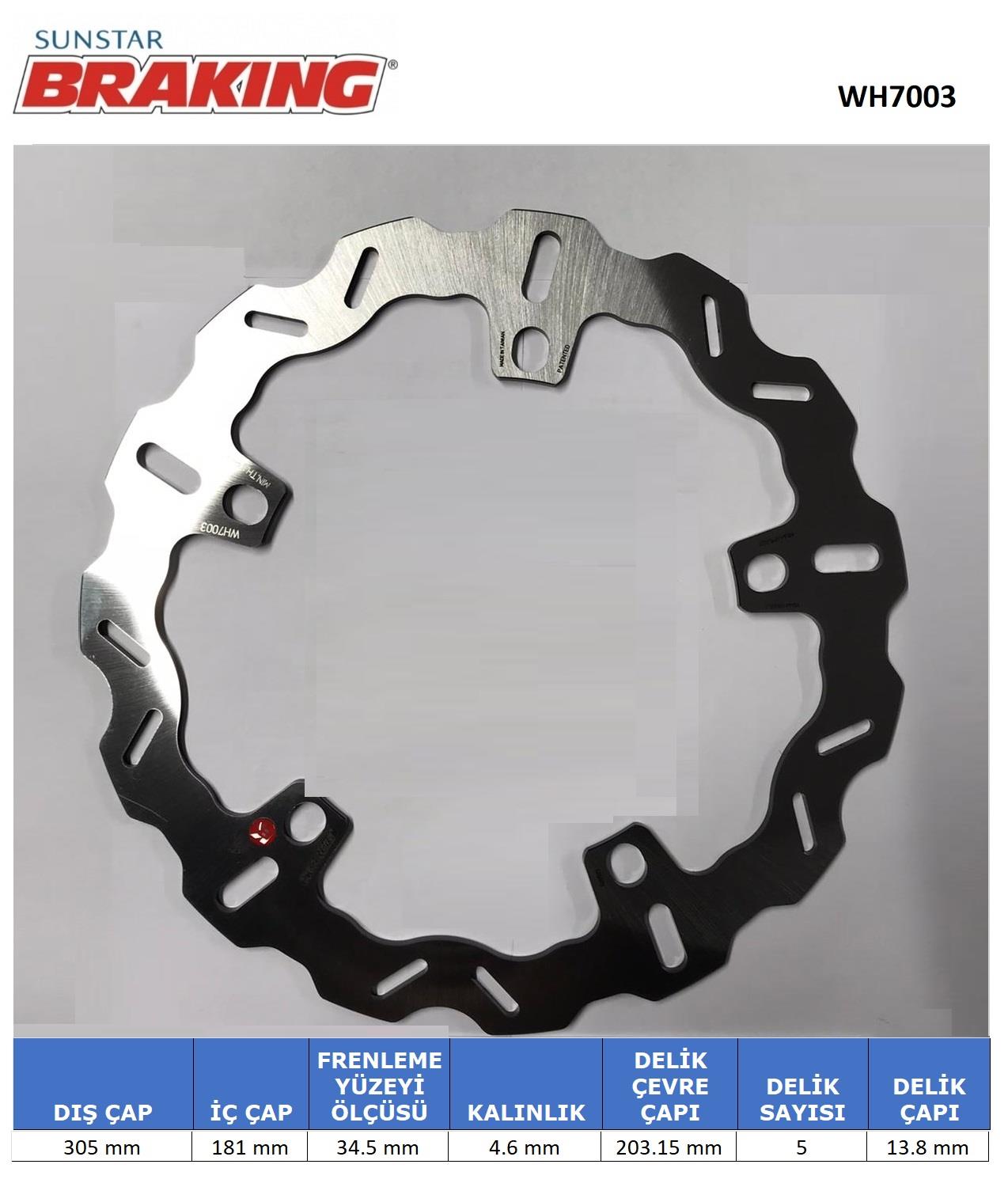BMW DALGALI ÖN FREN DİSKİ / BMW / F 750 GS / 750cc / ÖN İKİ TAKIM KULLANIR / 2018-2019-2020-2021-2022