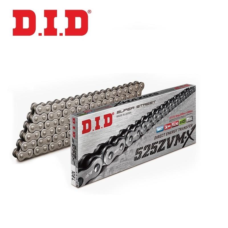 DID 525ZVM-X ÇELİK X-RİNG ZİNCİR-128 BAKLA / BMW / S 1000 XR / 1000cc / DID X-RING (ZVM-X) ÇELİK ZİNCİR  / 2014-2015-2016-2017-2018-2019-2020-2021-2022