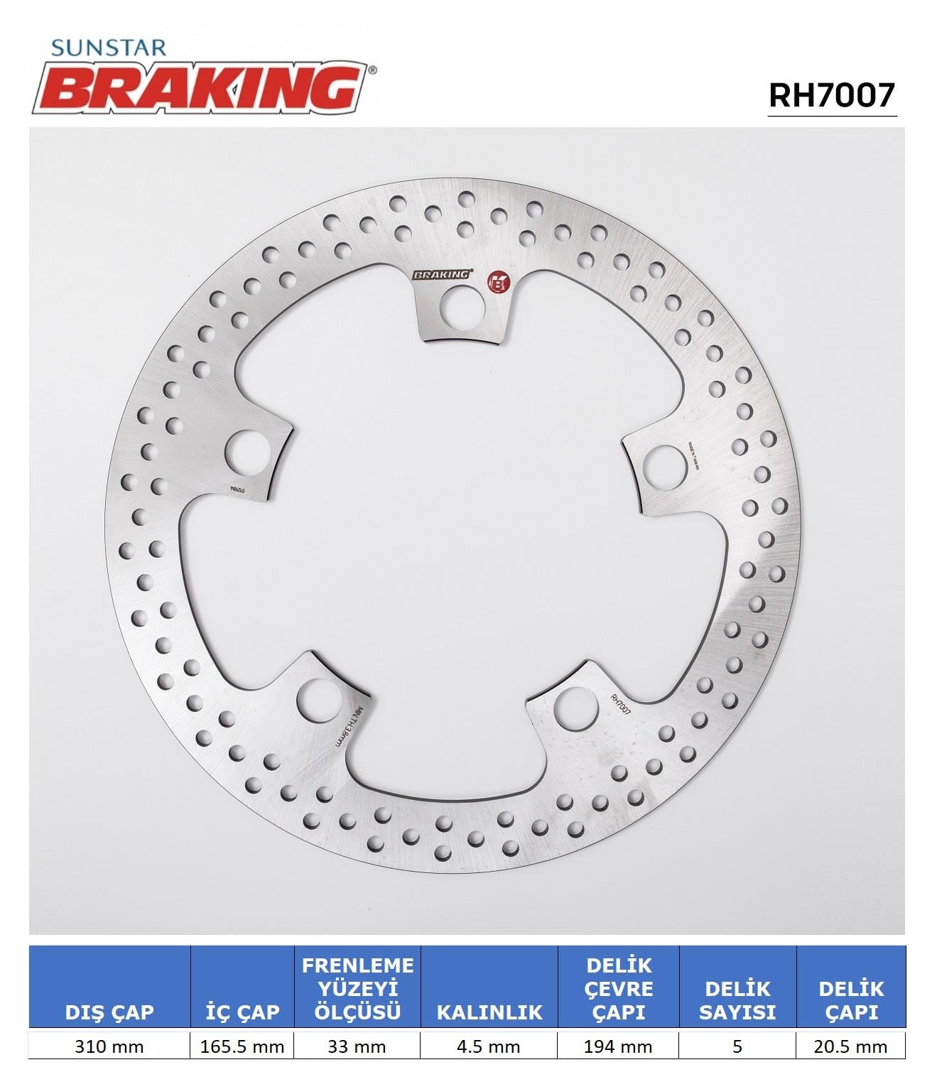 HONDA VFR 1200 X / CROSSTOURER / GOLD WING F6C YUVARLAK ÖN FREN DİSKİ / HONDA / CROSSTOURER / DCT / 1200cc / ÖN İKİ TAKIM KULLANIR / 2012-2013-2014-2015-2016-2017-2018