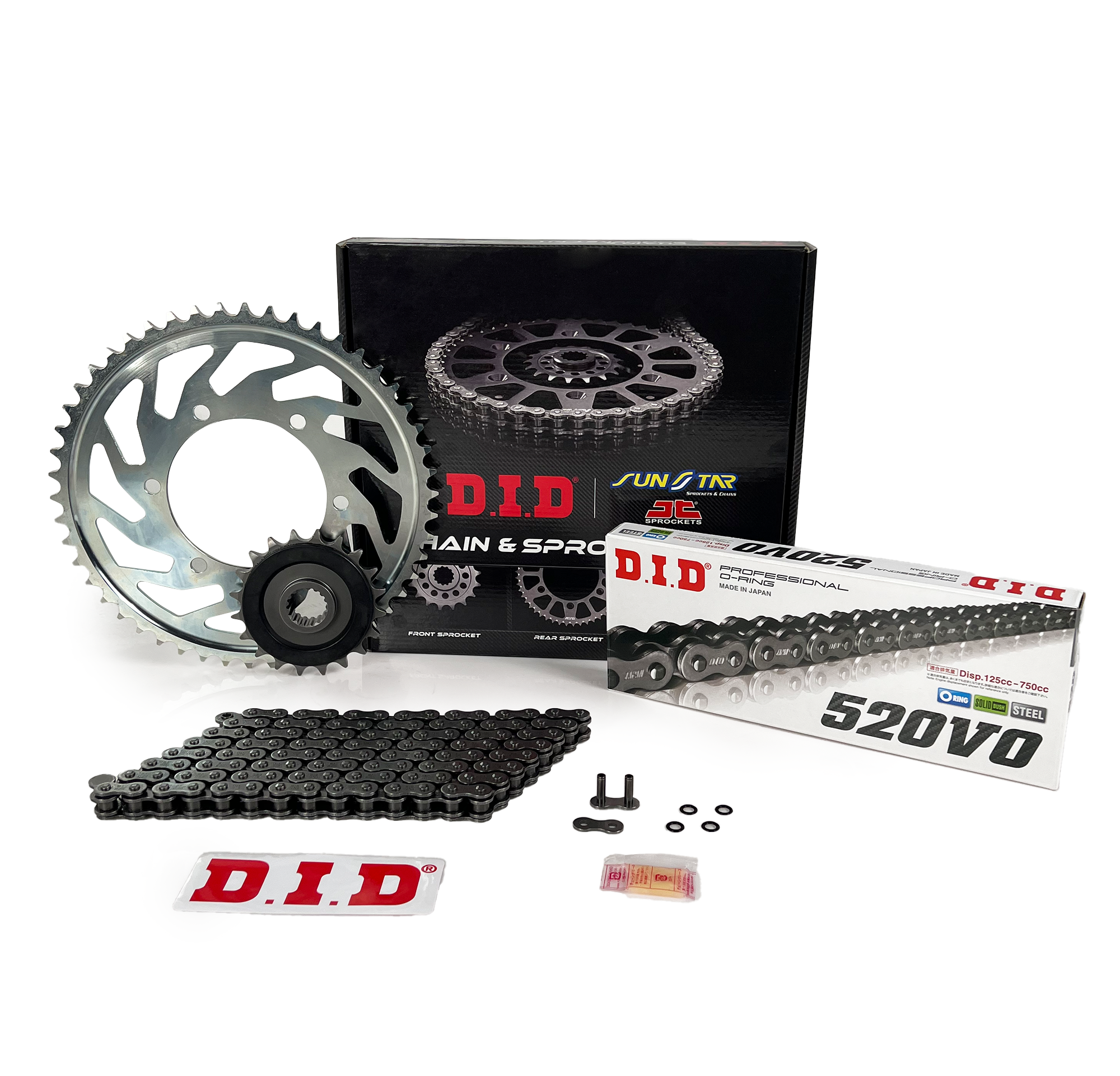 DID Zincir Dişli Seti Yamaha Wr F (450 Cc) (2007-2009) / Zincir : Dıd-520 Orıng-114 / Dişli :  Jt (14T) - Sunstar (50T)