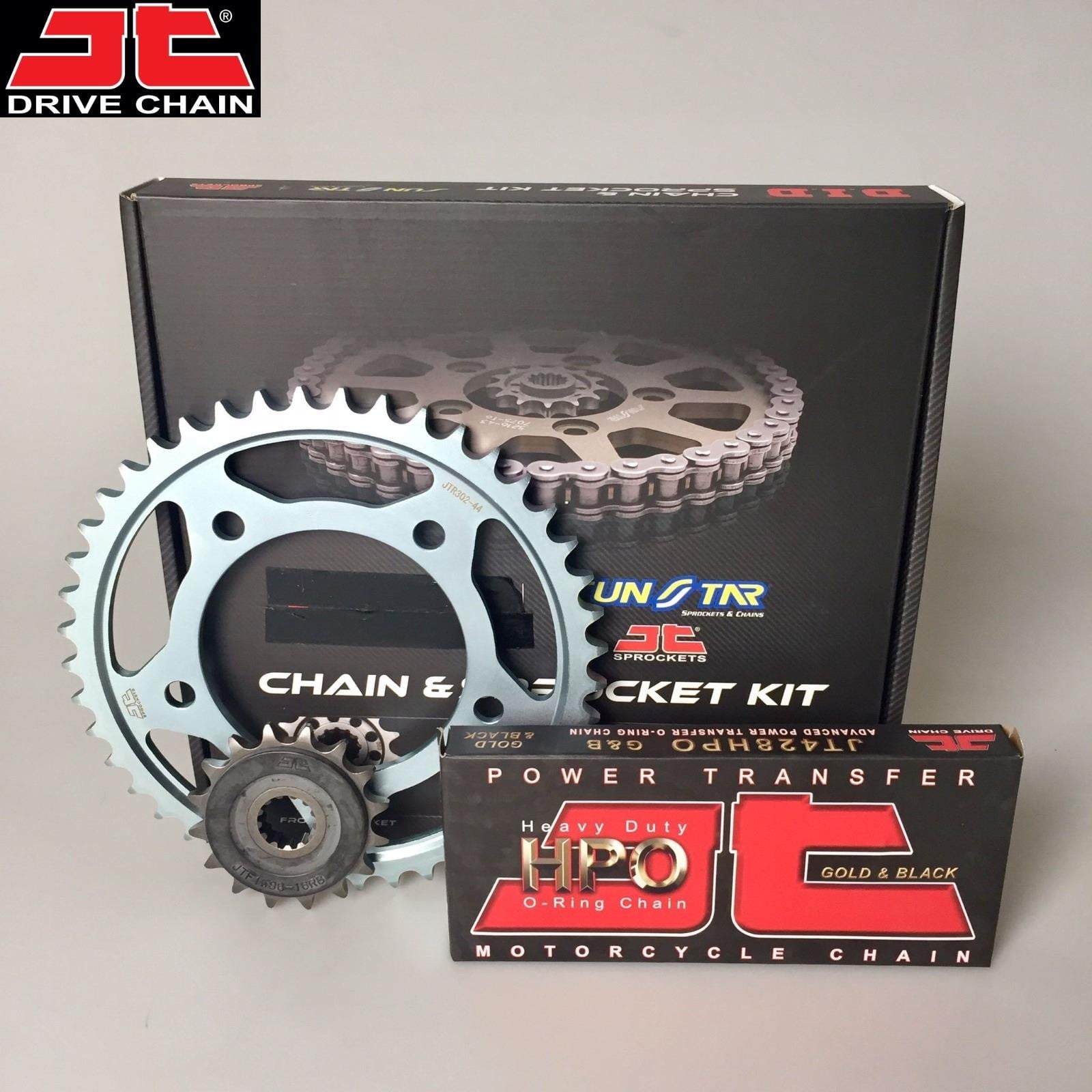 ZİNCİR DİŞLİ SETİ YAMAHA XT R 125  (2008-2011) ZİNCİR : JT-428 ORING (GOLD)