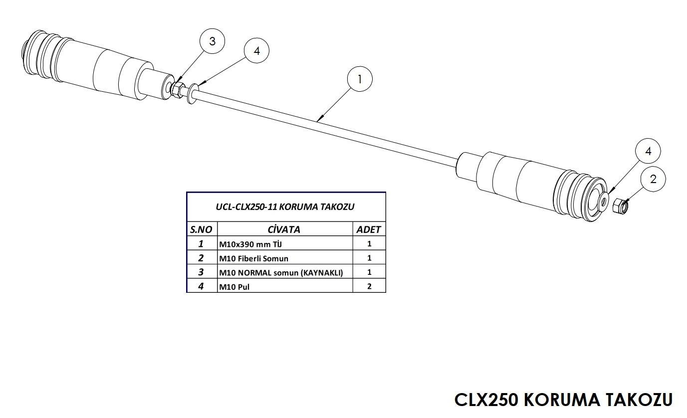 CF Moto CL-X 250 Motor Koruma Takozu
