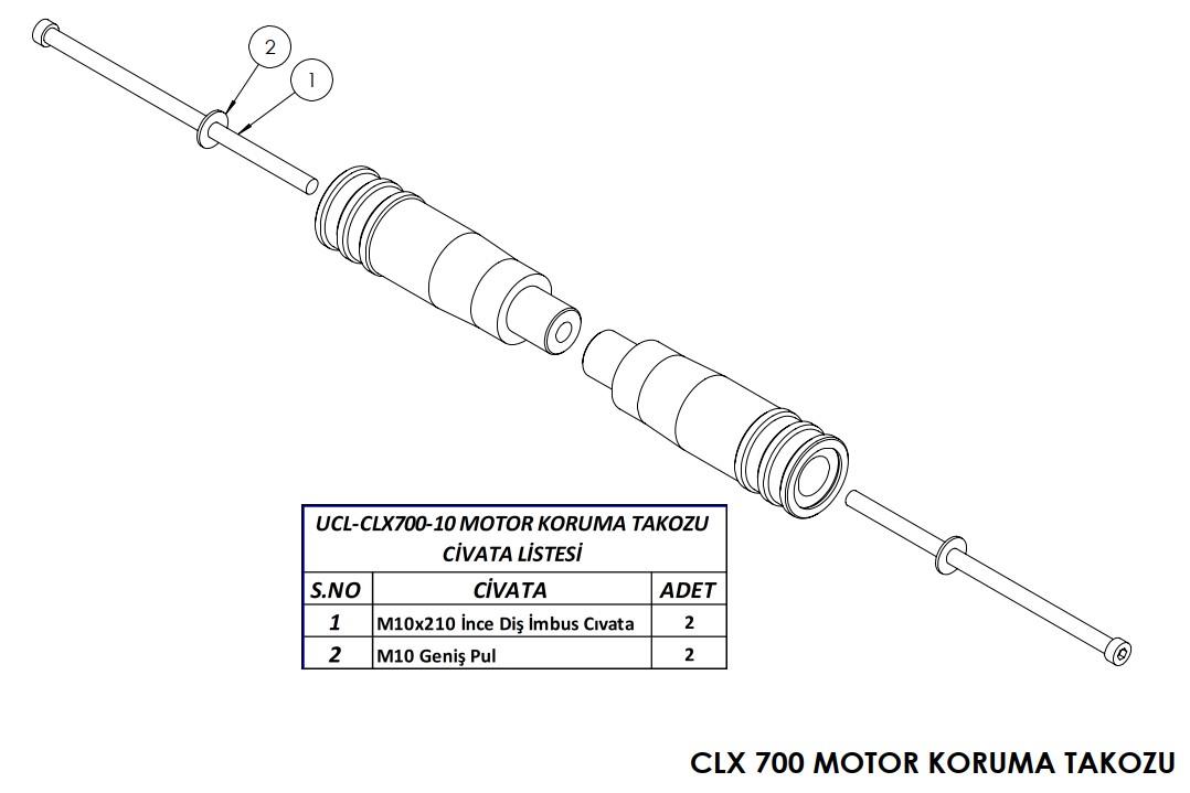 CF Moto CL-X 700 Sport Motor Koruma Takozu