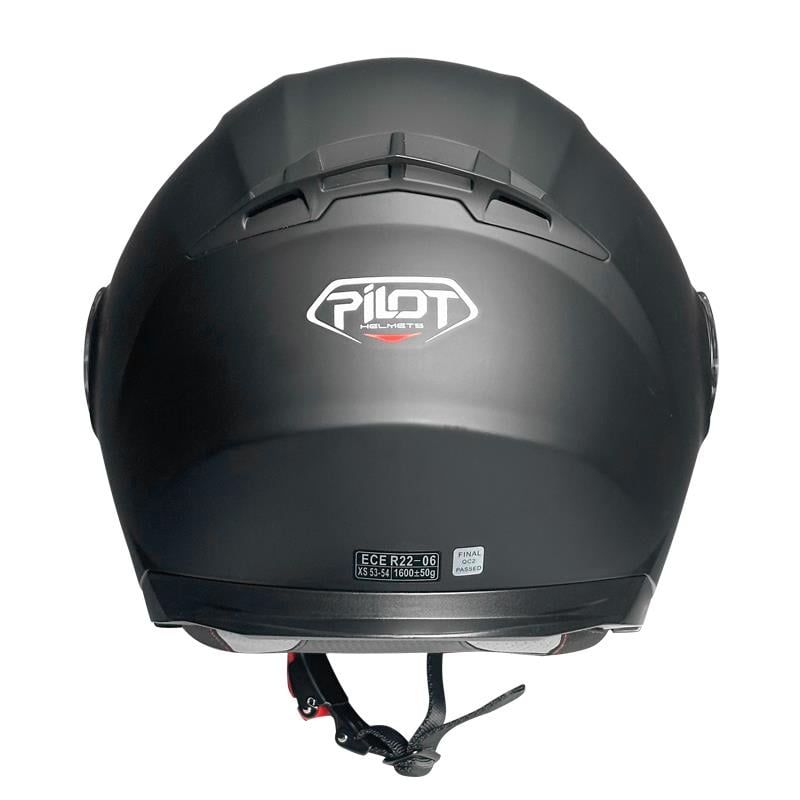Pilot Road II Mat Siyah Çene Açılır Kask