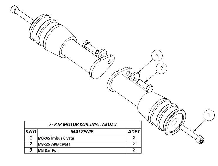 TVS Apache RTR 200 Motor Koruma Takozu