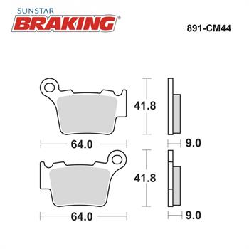 SİNTERLİ ARKA FREN BALATASI