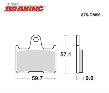SİNTERLİ ARKA FREN BALATASI