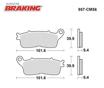 SİNTERLİ ARKA FREN BALATASI