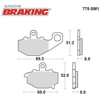YARI METALİK ARKA FREN BALATASI