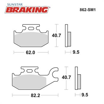 YARI METALİK ARKA FREN BALATASI