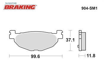 YARI METALİK ARKA FREN BALATASI