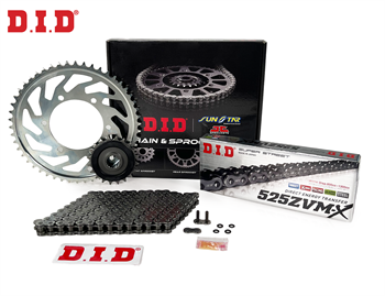 DID Zincir Dişli Seti Bmw S 1000 Rr (1000 Cc)  (2012-2018) / Zincir : Dıd-525Zvm-X (Çelik)-120 / Dişli: Jt (17T) - Sunstar (45T)