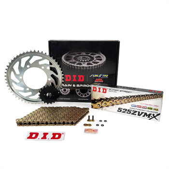 DID Zincir Dişli Seti Ducatı Panıgale (1199 Cc) (2012-2015) / Zincir : Dıd-525Zvm-X (Gold)-104 / Dişli :  Jt (15T) - Sunstar (39T)