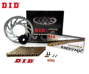 DID Zincir Dişli Seti Honda Cbr 900Rr (900 Cc)  (1992-1995) / Zincir : Dıd-530Zvm-X (Gold)-108 / Dişli: Jt (16T) - Sunstar (42T)