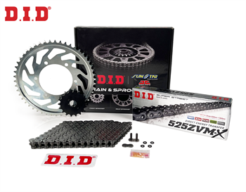 DID Zincir Dişli Seti Honda Crf L Afrıca Twın Adv / Dct (1000 Cc)  (2016-2019) / Zincir : Dıd-525Zvm-X (Çelik)-124 / Dişli: Jt (16T-42T)