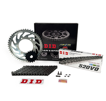 DID Zincir Dişli Seti Ktm Adventure (250 Cc) (2021-2023) / Zincir : Dıd-520 Orıng-114 / Dişli :  Jt (14T) - Sunstar (45T)