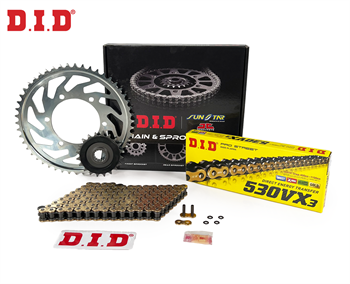 DID Zincir Dişli Seti Suzukı B-Kıng (1300 Cc)  (2008-2011) / Zincir : Dıd-530Vx3 (Gold)-118 / Dişli: Jt (18T-43T)