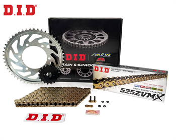 DID Zincir Dişli Seti Suzukı Gsr (750 Cc)  (2011-2016) / Zincir : Dıd-525Zvm-X (Gold)-112 / Dişli: Jt (17T) - Sunstar (42T)