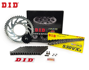 ZİNCİR DİŞLİ SETİ TRIUMPH SPEED TRIPLE / R / S / RS 1050  (2016-2021) ZİNCİR : DID-530 VX3 (ÇELİK)