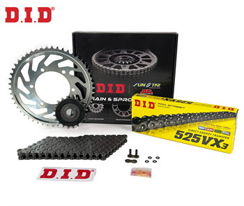 DID Zincir Dişli Seti Trıumph Speedmaster (865 Cc)  (2006-2015) / Zincir : Dıd-525Vx3 (Çelik)-112 / Dişli: Jt (18T-44T)