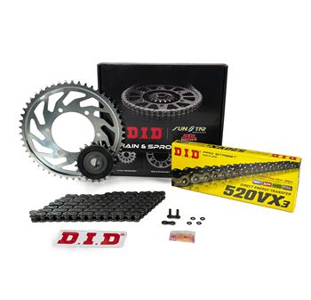 DID Zincir Dişli Seti Yamaha Wr F (450 Cc) (2003-2006) / Zincir : Dıd-520Vx3 (Çelik)-114 / Dişli :  Jt (14T) - Sunstar (50T)