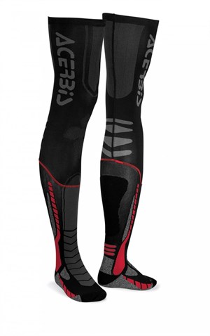 Acerbis X-Leg Çorap Siyah Kırmızı