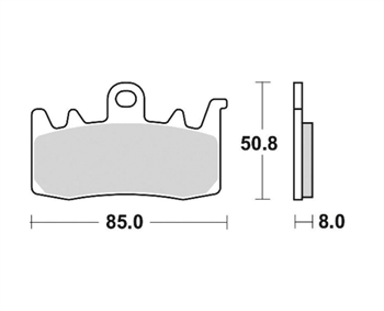 CF Moto 450 SR Sinterli Ön Fren Balatası Braking