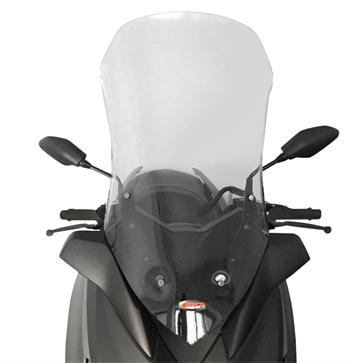 GP Kompozit Yamaha XMAX 250 / 300 / 400 2018-2022 Uyumlu Ön Tur Camı Şeffaf